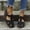 Black, variant on EliteGoogv Womens Fisherman Sandals Closed Toe Hollow Out Slip On Wedge Sandals For Women Summer Beach Shoes Comfortable Arch Support Casual Footwear Womens Sandals Brown US :6.5