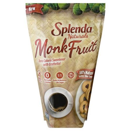( BEST USED BY 25/JUN/2026) Splenda Naturals Monk Fruit Zero Calorie All Natural Granulated Sweetener - 3 Pound Bag  Resealable (Pack of 1)