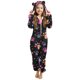 thumbnail image 1 of Mono de niña de manga larga con capucha y manga larga, pijama informal de invierno cálido, ropa de dormir para niña, mono de poliéster, 1 of 5