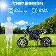 thumbnail image 4 of Yedigre Mini Kid Dirt Bike, 49CC 2-Stroke Gas Powered Motorcycle, Up to 25 Mph, Max Load 330 LBS, for Children Aged 3 to 12, 4 of 9