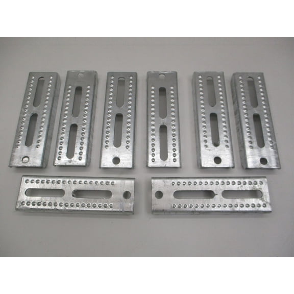 (8) Boat Pontoon Trailer 8" Galvanized Steel Bolster Bunk Board Brackets