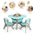 thumbnail image 2 of Gymax Ensemble Table et Chaise d'Activités pour Enfants, Mobilier de Jeu avec Rangement, 2 of 10
