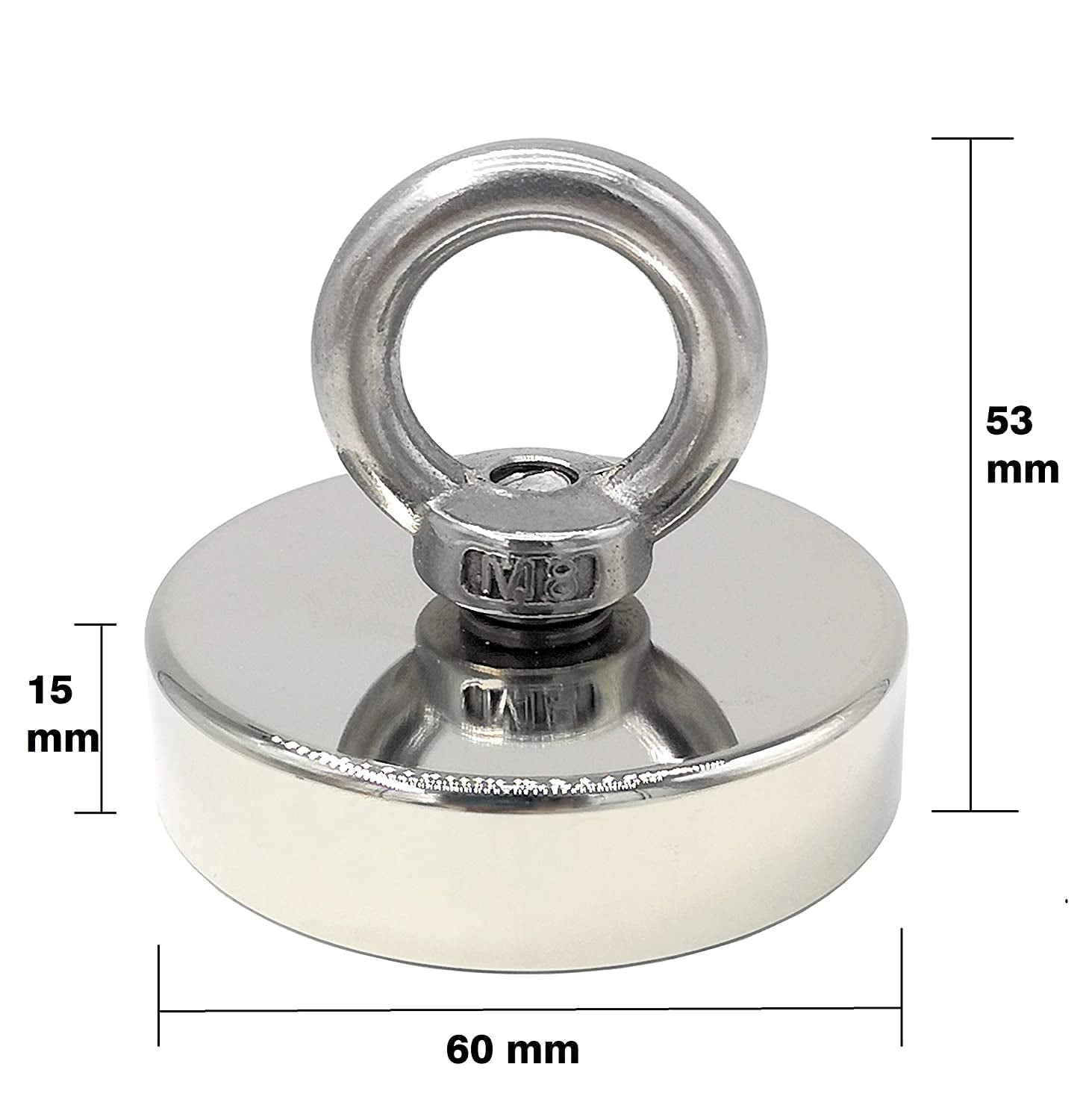 Super Strong Neodymium Magnet 120 Kg - Ideal For Magnetic Fishing