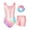 A-Pink Star 01, variant on Gymnastics Leotards for Girls with Cross Back,Sparkly Dance Unitards with Shorts Biketards Outfit for 3-12 Years