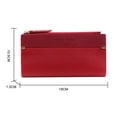 thumbnail image 2 of Business Money Bag Clutch Zipper Cellphone Bag Coin Purse Card Holder Long Wallet RED, 2 of 8