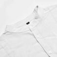 thumbnail image 6 of JLFKNG Mens T-Shirts Short Sleeve Shirt Tops With Pockets Simple Solid Color Breathable Loose Fit Buttons Up Shirts For Men Lounge Summer Tops, 6 of 7