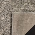 thumbnail image 4 of SAFAVIEH Arizona Quinton Geometric Shag Area Rug, Grey/Ivory, 4' x 6', 4 of 6
