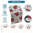 thumbnail image 6 of Christmas Poinsettia Table Runner 90 Inches Long Farmhouse Dress Scarves, Xmas Pine Fruit Berry Red Floral Dining Tablerunner for Coffee Table/Kitchen Island/Party Décor, 13" x 90", 6 of 8