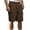 Brown, variant on Casual Shorts Men, Men Light Clothes Casual Solid Pocket Elastic Waist Straight Half Shorts Pants Sport Pants