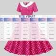 thumbnail image 6 of Women 50s 60s Retro Rockabilly Swing Dress Polka Dot Double Breasted Notch Lapel V-Neck Dresses Cocktail Party Evening Prom Gown, 6 of 6