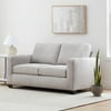 Gap Home Upholstered Square Arm Loveseat, Taupe