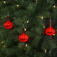 thumbnail image 2 of 7-Count Jack O'Lantern Halloween Bubble Lights 6ft Black Wire, 2 of 5