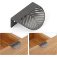thumbnail image 3 of 2 Pieces Cupboard Handle, Furniture Handle, Leaf Shape Kitchen Door Handle, Kitchen Drawer Door Handle, Zinc Alloy Simple Leaf Shape Hidden Furniture, 3 of 5