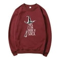 thumbnail image 4 of Arlun Yes I Can Drive A Stick Sweatshirts For Women Halloween Witch Printed Pullover Sweatshirts Plus Size Crew Neck Long Sleeve Loose Comfy Hoodless Tops M, 4 of 4