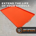 thumbnail image 3 of TFixol Orange Silicone Griddle Protector Mat - 28 Inch, Heat-Resistant, Rust-Proof, Non-Slip Outdoor BBQ Cover with Easy-Clean Design for All Seasons, 3 of 4