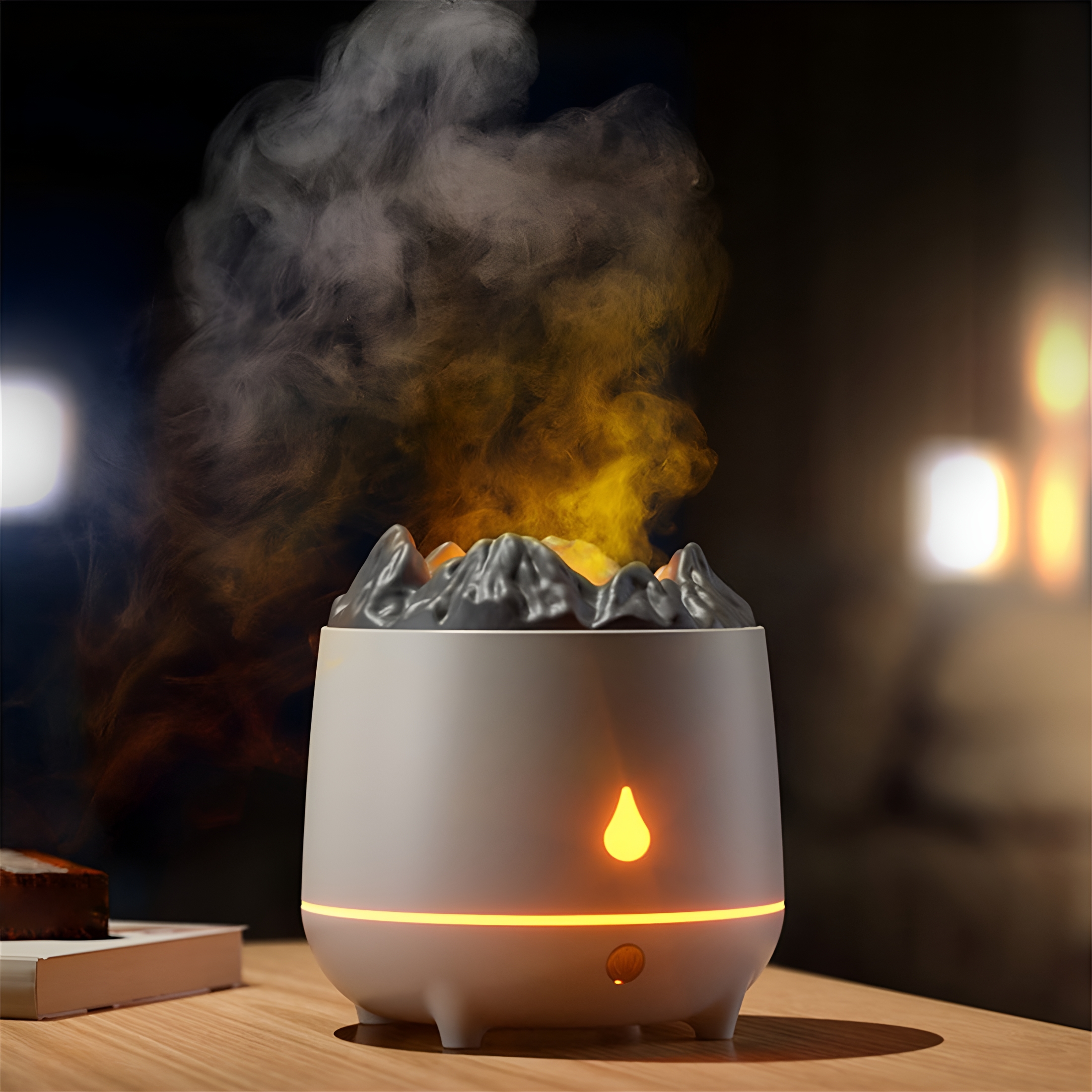 HIBIBUD 2026 New Humidifiers for Bedroom Kids Warm&Cool Mist Humidifier Bedroom for Bedroom Simulated Volcano Aromatherapy Diffuser Cool Mist Humidifier Quiet Air for Bedroom Baby Nursery Office