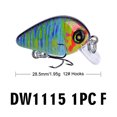 thumbnail image 3 of Bangcool 5 Pcs Appâts de Pêche Réalistes Leurres de Pêche en Plastique Popper Crankbaits de Pêche, 3 of 10