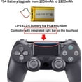 thumbnail image 2 of Cuh-zct2e y, LIP1922-S 2200mAh y Remplacement pour PS4 Pro Slim - avec Barre Lumineuse Intégrée Manette PS4, 2 of 5