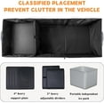 thumbnail image 4 of Car Trunk Organizer and Storage with Separate Compartment for 1 Pair of Shoes, Heavy Duty with Lid & Removable Leakproof Cooler Bag, Collapsible Large Trunk Organizers for SUV Sendan (Grey), 4 of 16