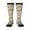 3 Black, variant on Starfish and Sea Shells print thigh-high socks, crafted for both men and women with a stretchy, high-opaque design perfect for daily wear