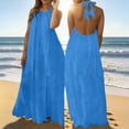 thumbnail image 7 of Admvng Dress for Women Backless Sleeveless Casual Summer Flowy VacationDress, 7 of 7