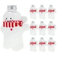 thumbnail image 4 of Gymnture 10 Christmas Gingerbread Man Juice Bottles with Scarf - Red/White, 4 of 10