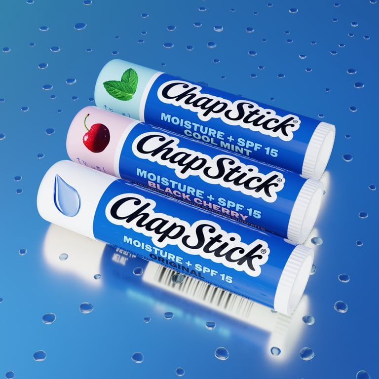 ChapStick Moisturizer Original, Cool Mint and Black Cherry Lip
