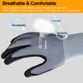 thumbnail image 3 of Guantes de trabajo NEOTRIL con recubrimiento de nitrilo microespuma, 3 pares, talla L, 3 of 5