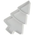 thumbnail image 7 of SENSETH Christmas Tree Shape Serving Platter Fruit Plate Snacks Tray (White), 7 of 7