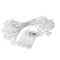 Kmdttou Solar LED Lights Outdoor Light String Christmas Light String Flashing Light Battery Box Christmas Holiday Decoration Warm White Light