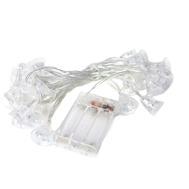 Luces de Navidad Led Cadena de Luz de Navidad Flasher Caja de Batería Decoración Del Día de Navidad Flash Conmutable Luces de Navidad Blancas