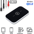 thumbnail image 1 of 2 en 1 Bluetooth 5.0 Transmisor Receptor Transmisor Adaptador de audio auxiliar TV Auriculares, 1 of 5
