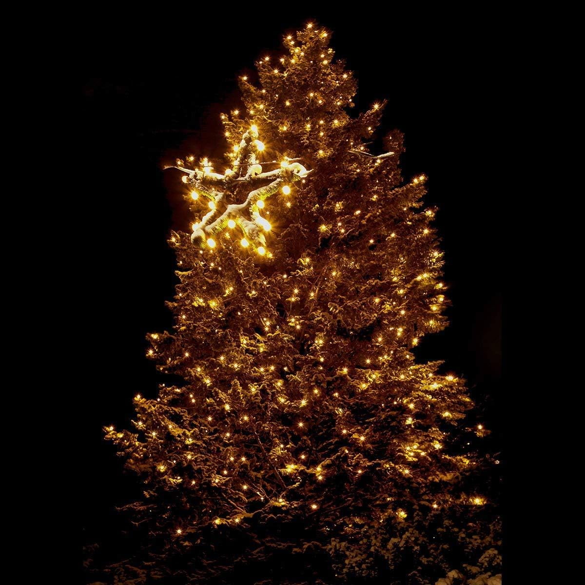 Solar Christmas Fairy Lights, 6.5M 30LED Solar Garden String Lights Solar Tree String Lights Waterproof for Outdoor Window