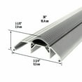 thumbnail image 3 of M-D Building Products 08029 3-3/4 in. x 1-1/8 in. x 36 in. Silver Aluminum and Vinyl Heavy-Duty High-Profile Threshold, 3 of 7