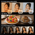 thumbnail image 3 of TIKBBRMG 14.6'' Ring Light with Stand for Desk, 20W Selfie Light for iphone, Tripod for Phone with Light for Video Recording, Mobile Video Stabilizer for Cameras, Phones, Makeup, Vlog, 3 of 7