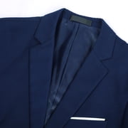 Mens Slim Fit Blazer Jacket Two-Button Notched Lapel Casual Suit Jacket
