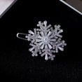 thumbnail image 1 of Anillo de copo de nieve de doble capa giratorio, anillo lleno de diamantes, anillo abierto elegante exagerado, lujo ligero para mujer, 1 of 6