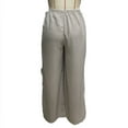 thumbnail image 3 of Juslio Womens Pants Comfortable Elastic Waist High Waist with Pockets Casual Straight Pants, 3 of 7