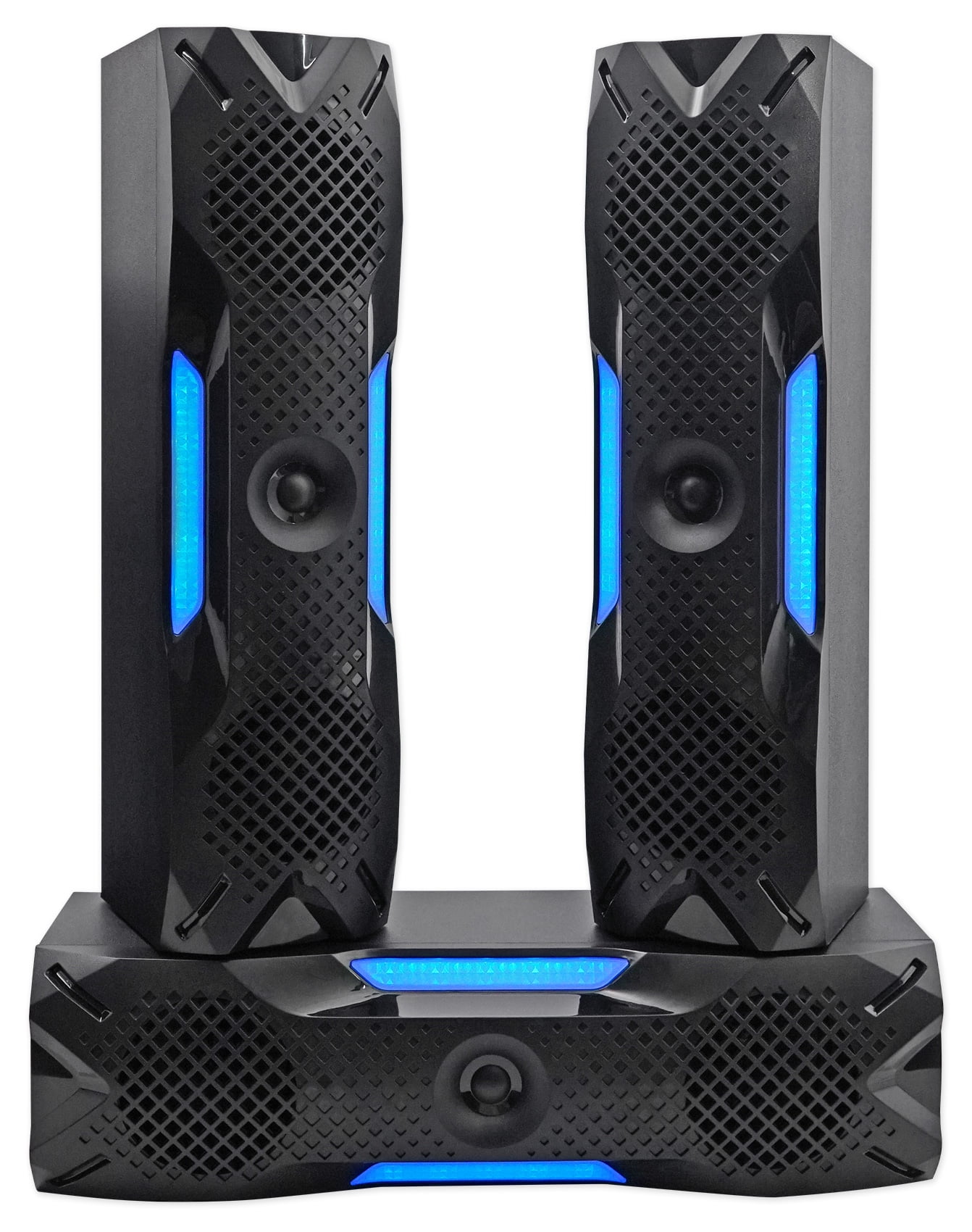Rockville Hybrid Home Theater Karaoke Machine System w/8" Sub+(2) Wireless Mics