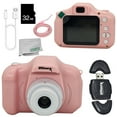 thumbnail image 1 of Ultimaxx Essential Kidâs Digital Camera Bundle (Pink) - Includes: 32GB microSD Card, High-Speed Memory Card Reader & More (6pc Bundle), 1 of 8