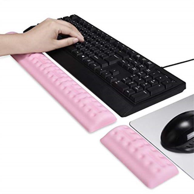 Memory Foam Keyboard Wrist Rest Mouse Wrist Rest KIT Ergonomic Hand 