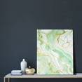 thumbnail image 5 of Rateoe Green And Gold Abstract Marble Pattern Decorative Picture – Unique Modern Wall Art, Ready-to-Hang Canvas Print for Home (Vertical), 5 of 6