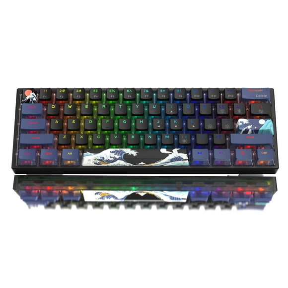 Teclado Womier WK61 Creamy Mechanical RGB Cableado 60%