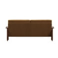 thumbnail image 5 of Weston Home Warner Microfiber Sofa, Rust, 5 of 7