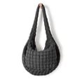 thumbnail image 1 of Bolsa de mano acolchada ODODOS para mujer, color gris, 1 of 6