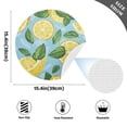 thumbnail image 2 of Ryvnso Lemon Leaves Hand Drawn Round Plate Mats Dining Table Placemat Set of 4 for Holiday Decoration, 2 of 7