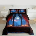 thumbnail image 2 of jejeloiu Romantic Valentine Dating Bedding Comforter Set,Chic Flower Twin Comforter Sets,Red Rose Floral Bedding Set For Adults,Ultra Soft Home Decor Reversible,2-Piece, 2 of 8