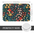 thumbnail image 2 of Rateoe Berries and Flowers Pattern Flannel Door Mat Indoor Outdoor Entrance, Waterproof All-Weather Doormat,Fade Resistant, Low Profile Entryway Mat 16x24in, 2 of 7