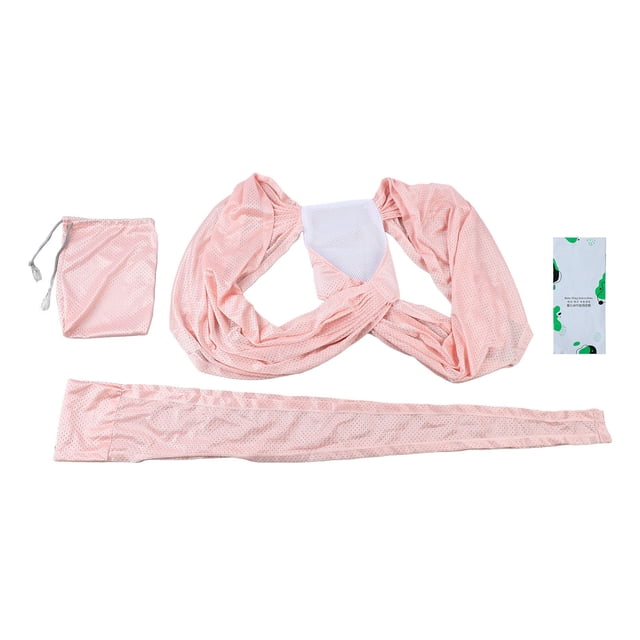 Correa para envolver al bebé, tamaño L, color rosa, envoltura elástica portátil para portabebés para recién nacidos