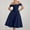 Navy, variant on Women's Casual Midi Dress Off Shoulder A-Line Swing Party Dress Sleeveless Flowy Summer Evening Gown